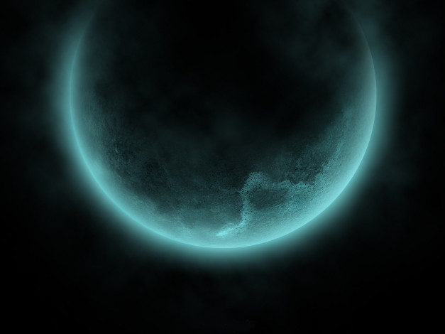 Обои картинки фото космос, арт, даль, планета, черный