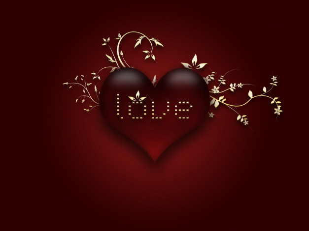 Обои картинки фото векторная, графика, сердечко