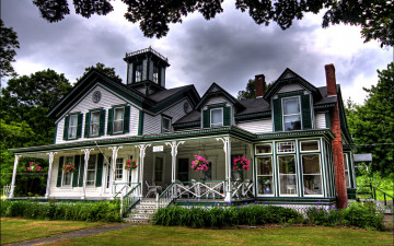 Картинка victorian house ashland new york города нью йорк сша дом