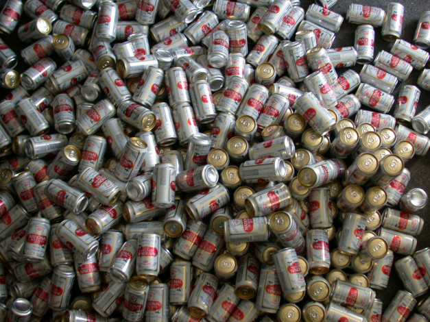 Обои картинки фото бренды, другое, пиво, много, банки