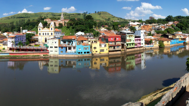 Обои картинки фото бразилия, сан, паулу, города, улицы, площади, набережные, набережная, сан-паулу, река
