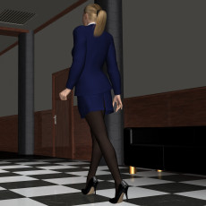 Картинка she-wolf 3д+графика фантазия+ fantasy коридор