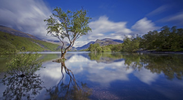 Картинка природа реки озера облака дерево горы река