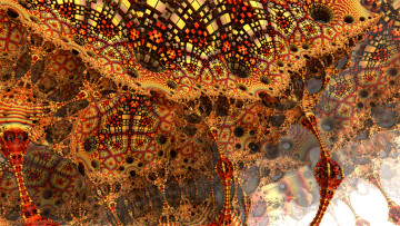 Картинка 3д+графика фракталы+ fractal узор фон цвета