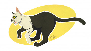 Картинка рисованные животные +коты животное белый фон