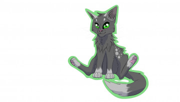 Картинка рисованные животные +коты белый фон животное