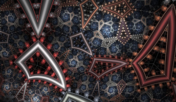 Картинка 3д+графика фракталы+ fractal узор фон цвета