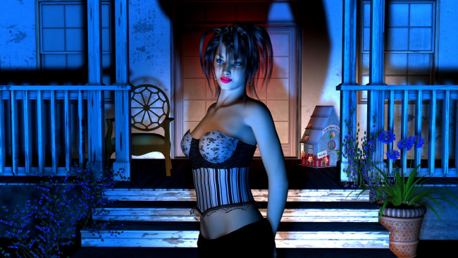 Обои картинки фото 3д графика, люди , people, девушка, взгляд