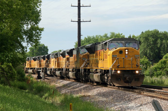 Картинка техника поезда локомотив состав рельсы дорога железная