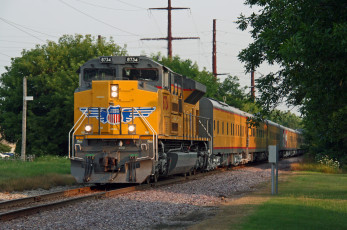 Картинка техника поезда состав рельсы дорога железная локомотив