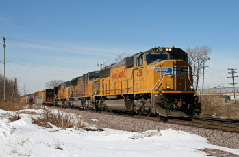 Картинка техника поезда состав локомотив рельсы дорога железная