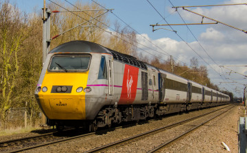 Картинка техника поезда локомотив состав рельсы дорога железная