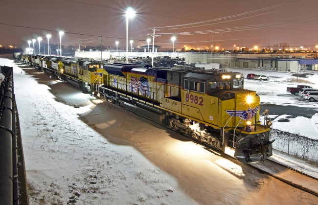 Обои картинки фото техника, поезда, рельсы, локомотив, состав, дорога, железная