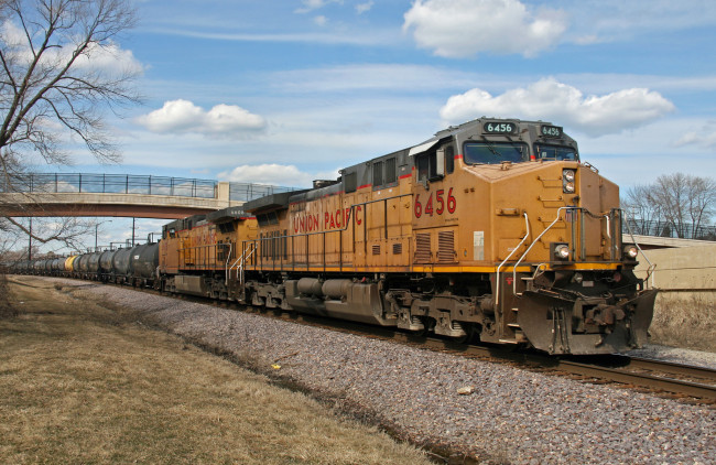 Обои картинки фото техника, поезда, состав, локомотив, рельсы, дорога, железная