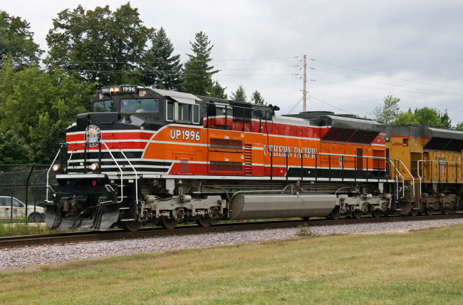 Обои картинки фото техника, поезда, состав, дорога, железная, локомотив, рельсы