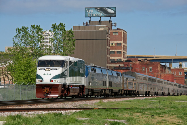 Обои картинки фото техника, поезда, состав, локомотив, рельсы, дорога, железная