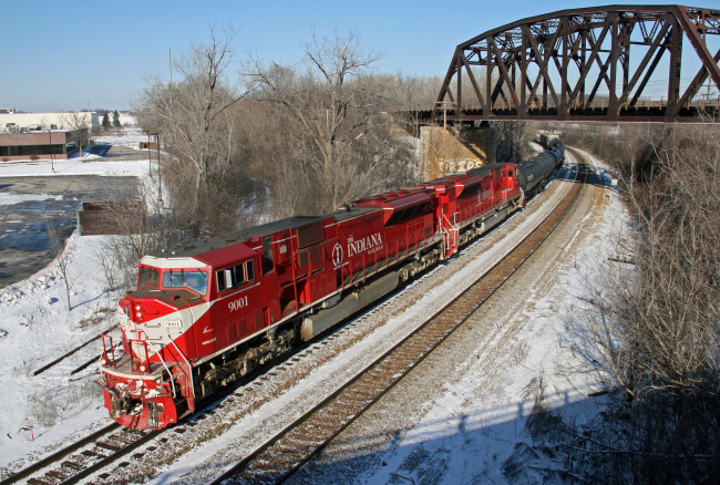 Обои картинки фото техника, поезда, состав, локомотив, рельсы, дорога, железная