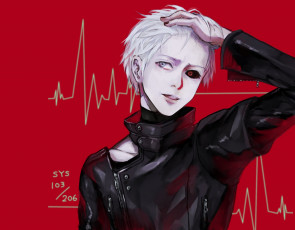 Картинка аниме tokyo+ghoul канеки