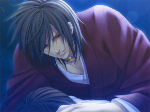 Картинка аниме hiiro+no+kakera склонился улыбка парень