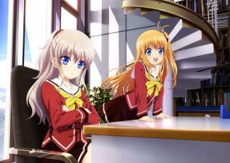 Картинка аниме charlotte шарлотта девушки