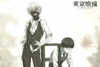 Картинка аниме tokyo+ghoul канеки