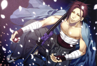 Картинка аниме hakuoki самурай парень