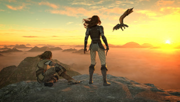 Картинка 3д+графика фантазия+ fantasy парень взгляд фон дракон