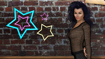 Картинка 3д+графика люди+ people девушка взгляд фон