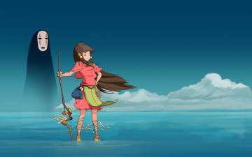 Картинка аниме spirited+away тихиро безликий