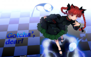 Картинка аниме touhou фон девушка взгляд