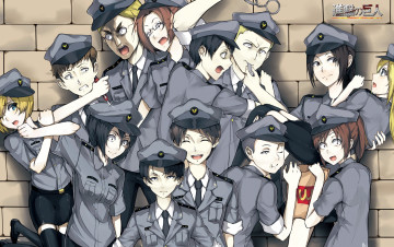 Картинка аниме shingeki+no+kyojin атака титанов