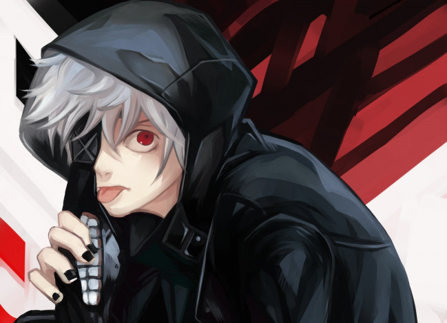 Обои картинки фото аниме, tokyo ghoul, канеки