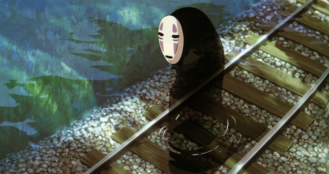 Обои картинки фото аниме, spirited away, безликий