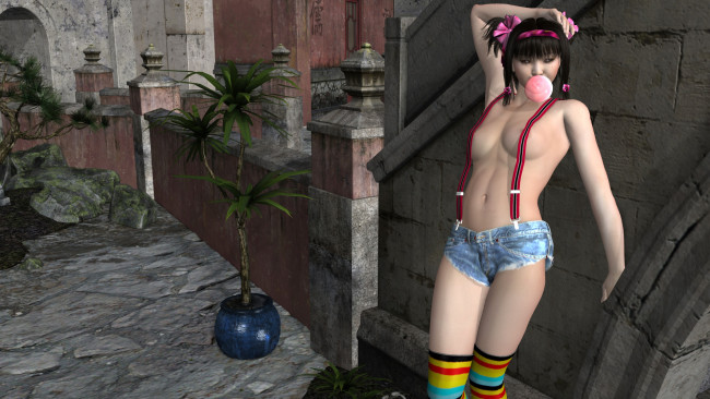 Обои картинки фото 3д графика, люди , people, девушка, взгляд, фон