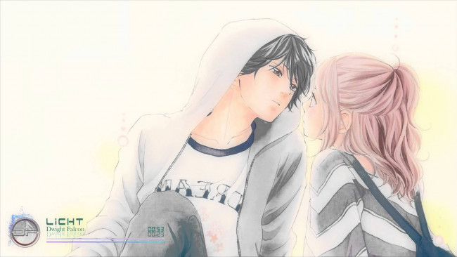 Обои картинки фото аниме, ao haru ride, двое