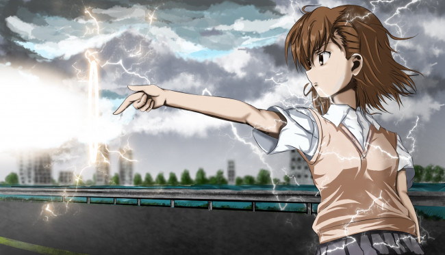 Обои картинки фото аниме, toaru majutsu no index, девушка