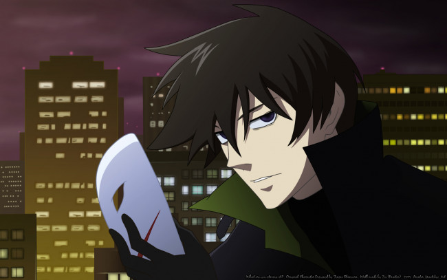 Обои картинки фото darker than black, аниме, парень, фон, взгляд