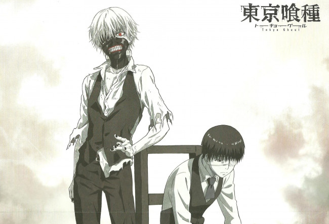 Обои картинки фото аниме, tokyo ghoul, канеки