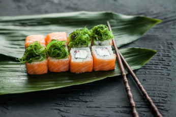 Картинка еда рыба +морепродукты +суши +роллы роллы палочки вкусно рис лосось
