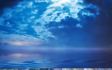 Картинка природа моря океаны небо вода помост