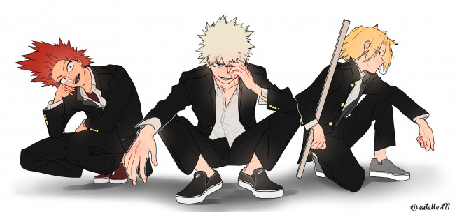 Обои картинки фото аниме, boku no hero academia, моя, геройская, академия