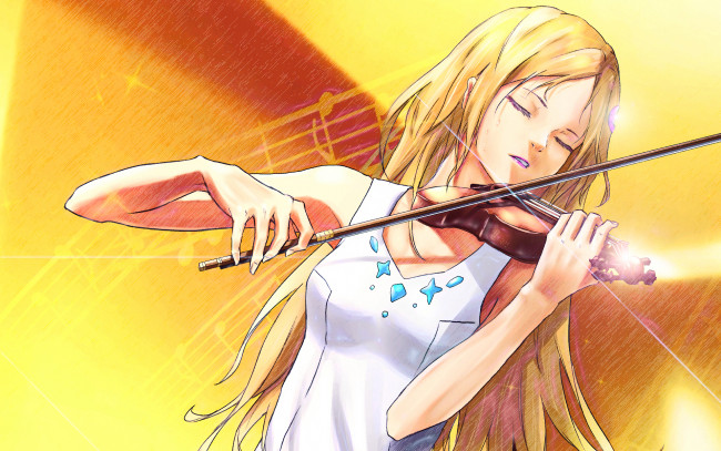 Обои картинки фото аниме, shigatsu wa kimi no uso, твоя, апрельская, ложь