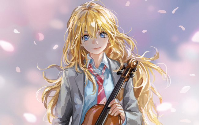 Обои картинки фото аниме, shigatsu wa kimi no uso, твоя, апрельская, ложь