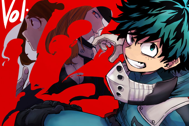 Обои картинки фото аниме, boku no hero academia, моя, геройская, академия