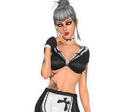 Картинка 3д+графика люди+ people фон взгляд девушка