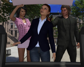 Картинка she+wolf 3д+графика фантазия+ fantasy девушка взгляд фон