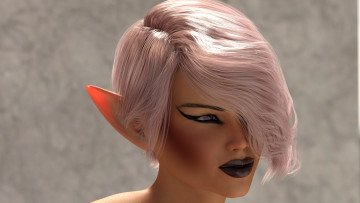 Картинка 3д+графика эльфы+ elves взгляд фон эльфийка