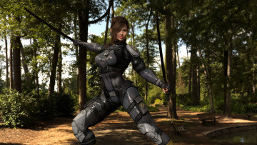 Картинка 3д+графика фантазия+ fantasy девушка взгляд фон