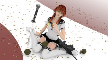 Картинка 3д+графика люди+ people взгляд фон девушка