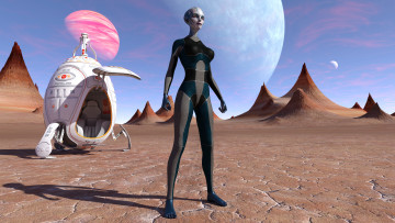 Картинка 3д+графика существа+ creatures гуманоид